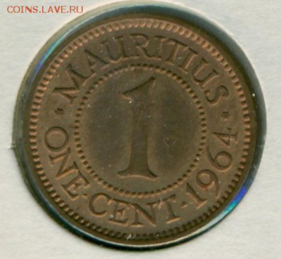 Маврикий 1 цент 1964 до 15.10 22-00 - Цент 1964 1