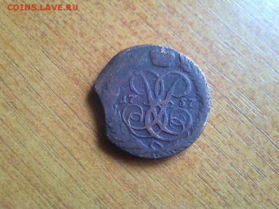 2к 1757 выкус с поворотом,2к 1759 перечекан - 2