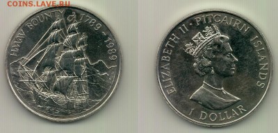 1$ Остров Питкарн 1989 до 22.00 15.10 - №213