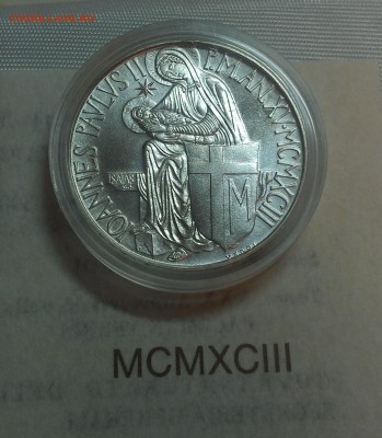 Ватикан 500 лир 1993 UNC (16.10) - IMAG2328