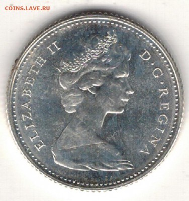 Ag Канада 10 центов 1967 Рыба до 19.10.15 в 22ч (Б283) - 5-к10ц67