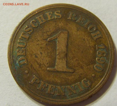 1 пфенниг 1890 год А Германия до 18.10.2015 22:00 МСК - CIMG4027.JPG
