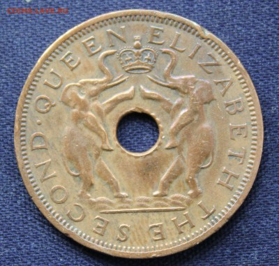 С 1 руб. РОДЕЗИЯ и НЬЯСАЛЕНД 1 пенни 1958г. СЛОНИКИ до 20.10 - IMG_8203.JPG