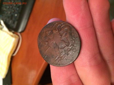 2копейки 1763 года перечеркан из 4х копеек, вопрос - image