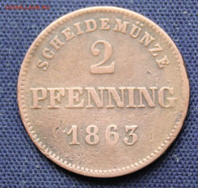 С 1 руб. БАВАРИЯ 2 пфеннинга 1863г. до 21.10. в 22-00 - IMG_8309.JPG