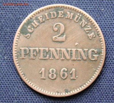 С 1 руб. БАВАРИЯ 2 пфеннинга 1861г. до 21.10. в 22-00 - IMG_8305.JPG
