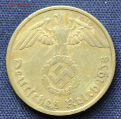 С 1 руб. ГЕРМАНИЯ 10 пфеннигов 1938г. "Е" БРОНЗА  до 21.10. - IMG_8290.JPG