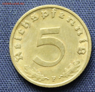 С 1 руб. ГЕРМАНИЯ 5 пфеннигов 1939г. "F" БРОНЗА до 21.10. - IMG_8279.JPG
