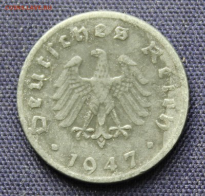 С руб. ГЕРМАНИЯ под СОЮЗНИКАМИ  5пф. 1947г "D" ЦИНК до 21.10 - IMG_8272.JPG