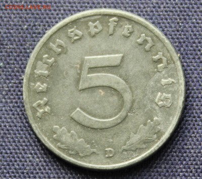 С руб. ГЕРМАНИЯ под СОЮЗНИКАМИ  5пф. 1947г "D" ЦИНК до 21.10 - IMG_8271.JPG