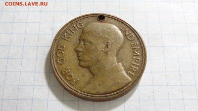 Старая британская медаль, День империи, Георг VI - DSC00414.JPG