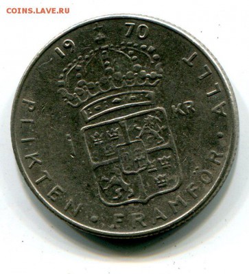 Швеция 1 крона 1970 до 22.10. с рубля!!! - img973