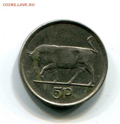 Ирландия 5 пенни Бык 1992 до 22.10. с рубля!!! - img960