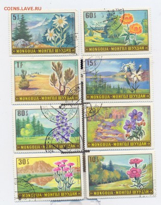 марки Цветы Монголия - монголия0001