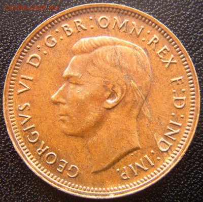 Австралия_полпенни 1946 "Кенгуру"; до 16.10_22.14мск - 7904