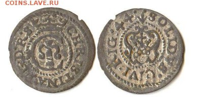 Рига, 1644г, солид в сохране до 22.10.15 в 22.10 - 1644солид