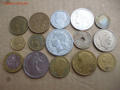 ФРАНЦИЯ 15 разных монет 1935-90г. до 20.10.15 22-00 мск - P1030784.JPG