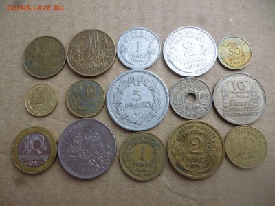 ФРАНЦИЯ 15 разных монет 1935-90г. до 20.10.15 22-00 мск - P1030783.JPG