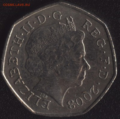 Англия 50 пенсов 2003 Изб.право до 22:00мск 23.10.15 - Англия 50 пенсов 2003 Изб.право-2
