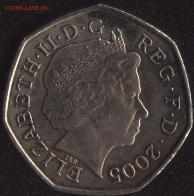 Англия 50 пенсов 2005 Словарь Джонсона до 22:00мск 23.10.15 - Англия 50 пенсов 2005 Словарь Джонсона -2