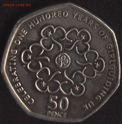 Англия 50 пенсов 2010 Девочки до 22:00мск 23.10.15 - Англия 50 пенсов 2010 Гёрлскауты -1