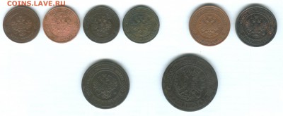 Империя - лот копеек (1,2,3,5) от 1870г. до 24.10.15 - rus-5