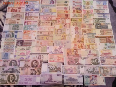 Банкноты (боны) мира 100 шт(пресс) №4 - до 22.10.15 22:00 - 1