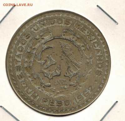 Мексика 1 песо 1962 до 21.10.2015   22-00 - 01 6