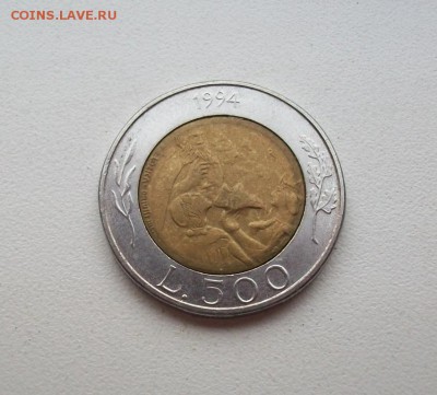 Сан Марино 500 лир 1994 Каменотёс - 100_3505