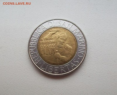 Сан Марино 500 лир 1994 Каменотёс - 100_3506