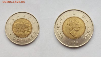 номинал! биметалл Канада 2$ доллара 1996 - 100_3343
