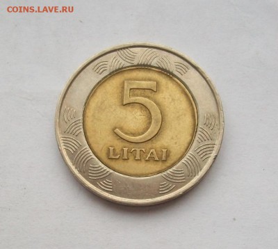 биметалл! Литва 5 лит + 2 лита - 100_3371