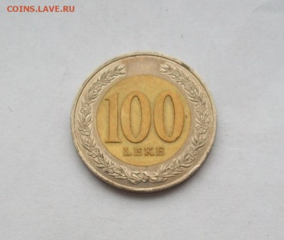 номинал! Биметалл Албания 100 лек 2000 - 100_3359