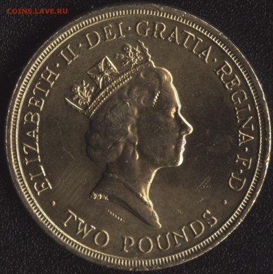 Англия 2 фунта 1994 Банк до 22:00мск 23.10.15 - Великобритания 2 фунта 1994 Банк -2