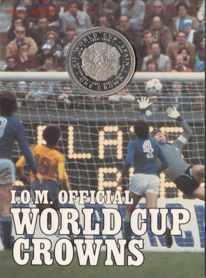 Остров Мэн 1 крона 1982 ЧМ по Футболу 1982 BU до 23.10.15 - Остров МЭН Набор ЧМ по футболу в ИСПАНИИ (4)