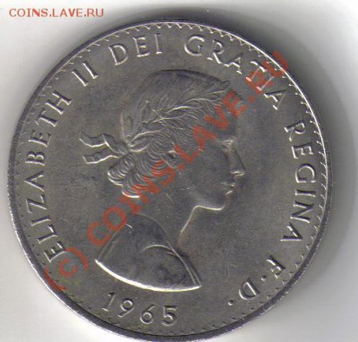 Великобритания 1 крона 1965 Черчиль до 31.08 21.00мск - 1 крона 1965-1