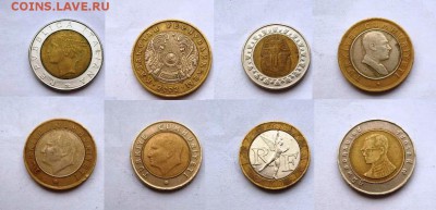 биметалл! иностранные монеты 8 шт. без повторов - 100_3383