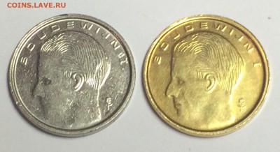 Бельгия 1 франк, 1990 Брак в другом цвете - 007.JPG