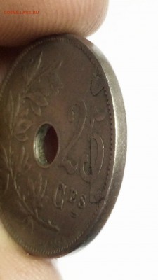 Бельгия 25 сантимов, 1929 брак определение - 012.JPG