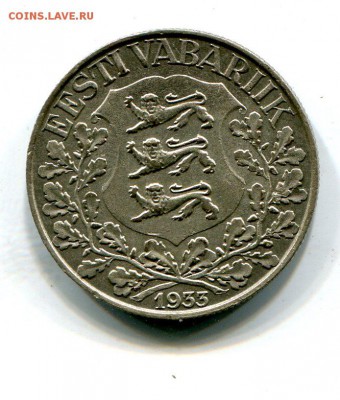 Эстония 1 крона 1933 "Лира", 2 кроны 1930. Предпродажная. - img161