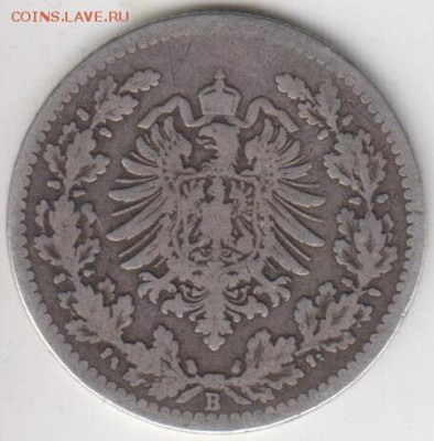 50 пфеннингов 1877 В. До 27.10.2015 в 22.00 - 1877а
