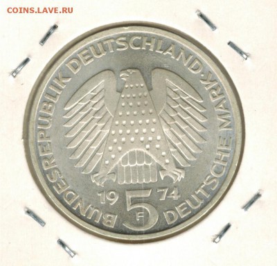 Германия 5 марок 1974 F до 24.10.15   22-00 - 01 13