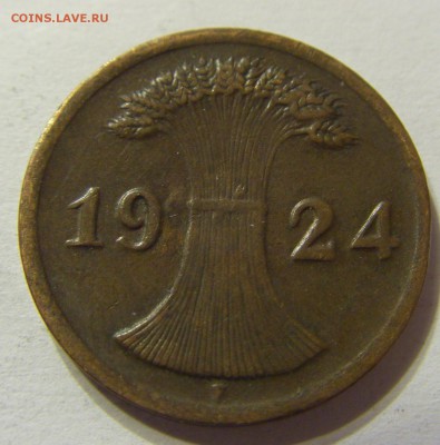 2 пфеннига 1924 год F Германия до 25.10.2015 22:00 МСК - CIMG5735.JPG