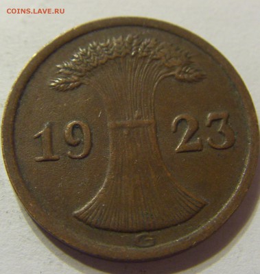 2 пфеннига 1923 год G Германия до 25.10.2015 22:00 МСК - CIMG5763.JPG