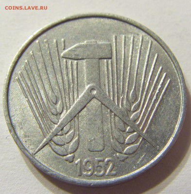 5 пфеннигов 1952 год А ГДР до 25.10.2015 22:00 МСК - CIMG5870.JPG