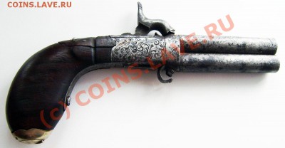 Пистолет, 2 ствола, с клеймом - P8210015.JPG