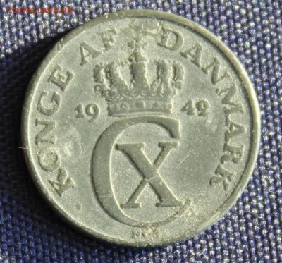 С 1 руб. ДАНИЯ под ОККУПАЦИЕЙ 1 эре  1942г. ЦИНК до 28.10. - IMG_8441.JPG