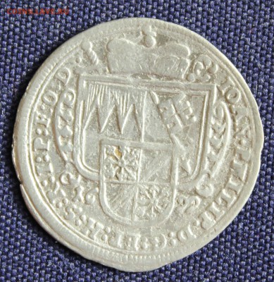 С руб. ЕПИСКОПСТВО ВЮРЦБУРГ 1шиллинг 1699г.СВ.КИЛИАН до 28. - IMG_7861.JPG