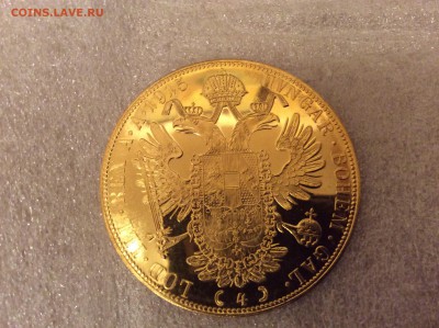 4 дуката 1915 Австрия, рестрайк Венского мон.двора - image