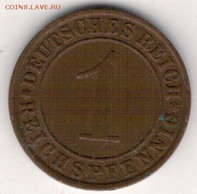 ГЕРМАНИЯ РЕЙХСПФЕННИГ 1935J ДО 29.10.15 В 22Ч (Б289) - 4-1п35а